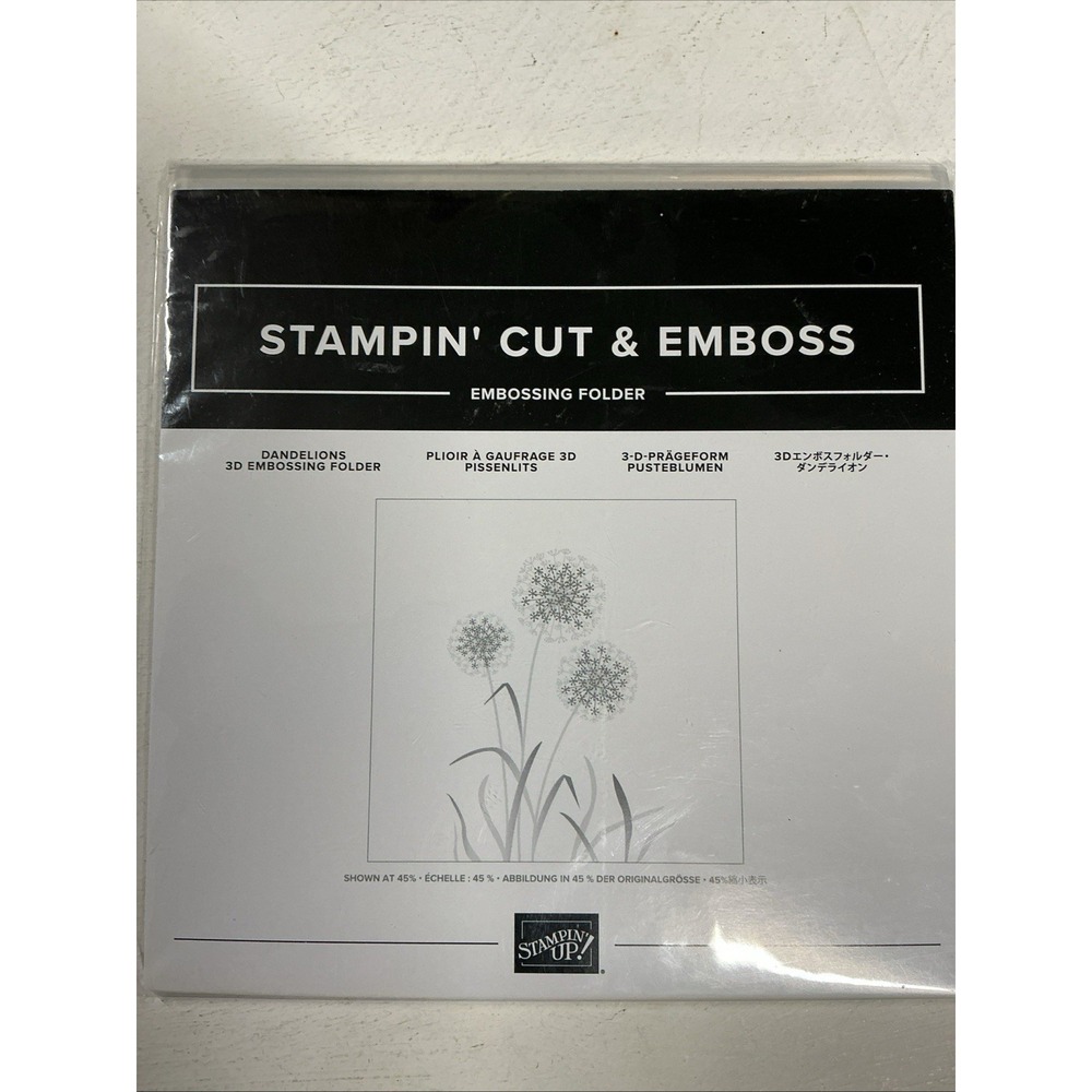DANDELIONS Retired 3D Embossing Folder Stampin Up‎ A22